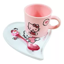 Taza Hello Kitty Rosa Cerámica 