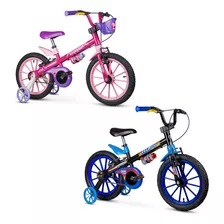 Bicicleta Aro 16 Menino Menina Infantil Nathor 5 A 8 Anos