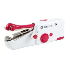Mini Máquina De Coser Singer Stitch Sew Quick 1663 Portable Blanca Y Roja