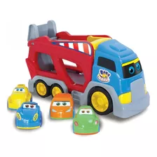 Brinquedo Infantil Kit Caminhão Cegonha Miniaturas Carrinhos