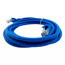 Cable Patch Cord Utp Cat6e 2 Metros 26awg Cca 80% Pvc Azul