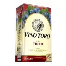 Pack X 18 Unid. Vino Tetra Tinto 1 Lt Toro Vinos En Tetra