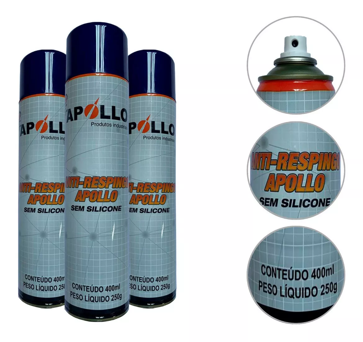 Antirespingo Sem Silicone Spray Para Solda Mig Kit Com 3 