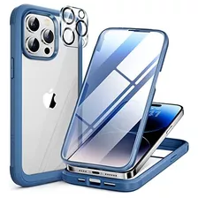 Funda Miracase Para iPhone 14 Pro C/cubre Cam Pant Blue