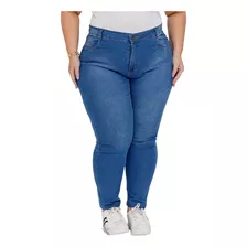 Calça Jeans Feminino Lycra Cós Alto Atacado Plus Size
