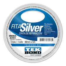 Fita Adesiva Reforçada Silver Tape Branca Rl 48mmx5m Tekbond
