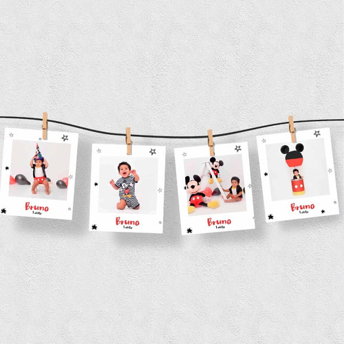 Polaroids Imprimibles Fotos Para Guirnalda O Souvenir Mickey