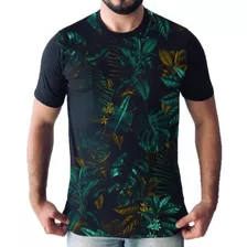 Camisa Camiseta Floral Havaiana Florida Folhas Natureza