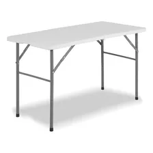 Mesa Plegable Plástico Portátil Jardín Tipo Portafolio 1.20m