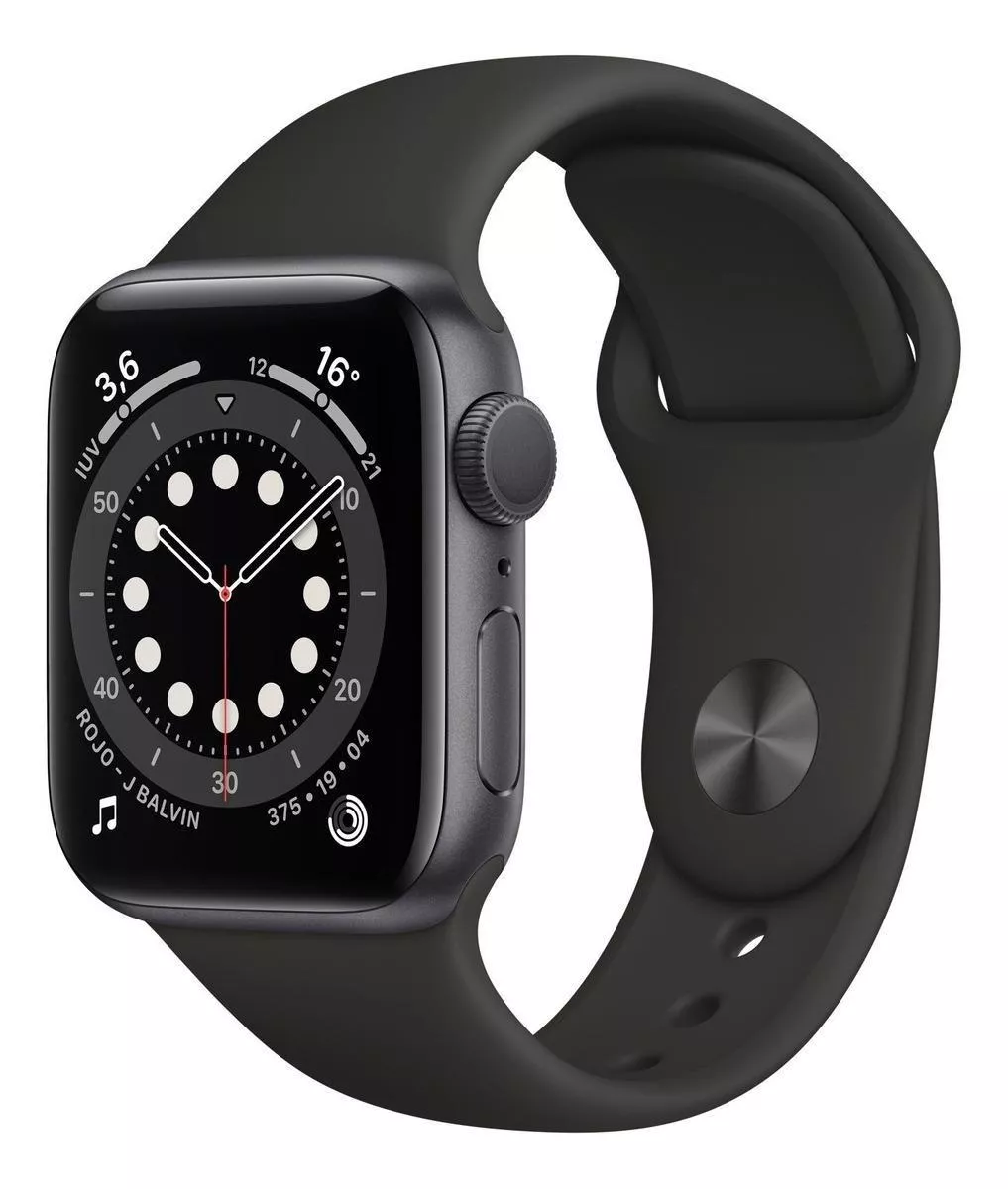 Apple Watch Series 6 (gps) - Caja De Aluminio Gris Espacial De 40 Mm - Correa Deportiva Negro