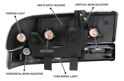 Fits 1998-2004 Chevy S10 Blazer Black Headlights+bumper  Zzf Foto 10