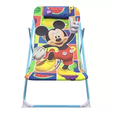 Silla Reposera Mickey 3 Niveles Y Broche Seguridad