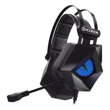 Fone Headset Gamer Led Azul C/ Microfone P2 F-201-az