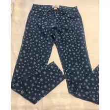 Jean Forever 21 Con Flores Talle 10