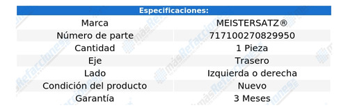 1 Base Amortiguador Tras Izq/der Rs6 V8 4.2l 04 Meistersatz Foto 2