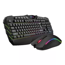 Combo Kit Gamer Teclado Y Mouse Retroiluminado Led Pc Ps4