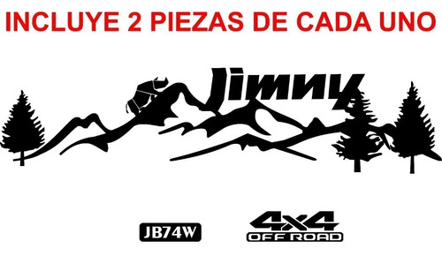 Sticker Calcomania Franja Para Suzuki Jimny Montaas 4x4 Off Foto 2