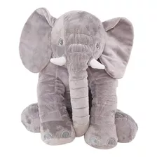 Almofada Elefante Pelúcia Travesseiro Bebê Antialérgico 80cm