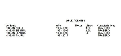 Tambor Trasero Nissan 200sx 1996 1.6l Brembo Foto 3