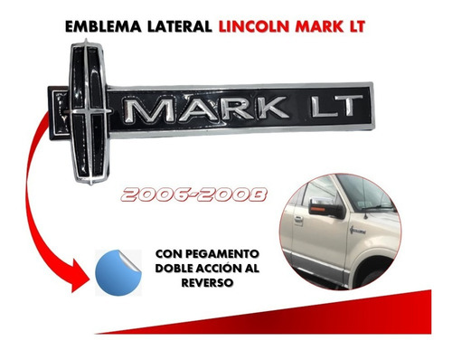 Emblema Lateral Compatible Con Lincoln Mark Lt 2006-2008 Foto 2