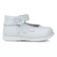 Flats Coqueta Niña Ballerinas Bota Piel Blanco (10.0 - 13.0)