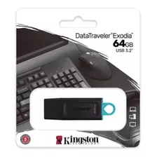 Pendrive Memoria Kingston 64gb Usb 3.0 Dt100 G3 Pc Laptop