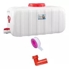 Dispensador De Agua De Plástico Con Grifo Grande Blanco 15l