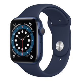 Apple Watch Series 6 (gps) - Caixa De Alumínio Azul De 44 Mm - Pulseira Esportiva Marinho-escuro