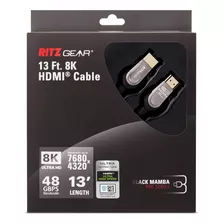 Cable Hdmi 4m Certificado 8k 7680x4320 Mallado Punta Dorada