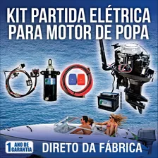 Kit Partida Elétrica P/ Motor Popa Mercury 30 Hp