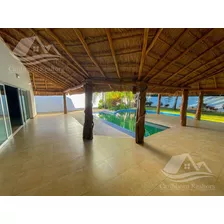 Amplia Casa En Venta En Alamos Cancun Gran Patio Con Terraza, Alberca Y Arboles Frutales B-alrz5974
