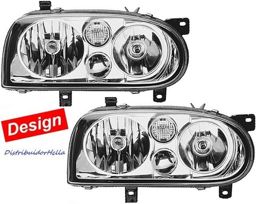 Faros Europeos Vw Golf Gti A3 Tipo A4 Hella Alemanes 2pza Foto 10