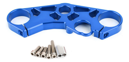 Abrazadera Triple Abatible Para Suzuki Gsxr 750, Color Azul Foto 4