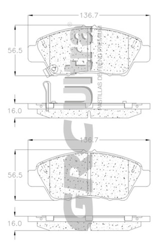 Balatas Delanteras Honda City 2015 2016 2017 2018 Cermicas Foto 2