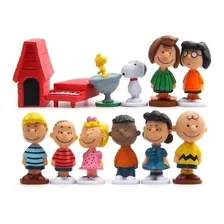 Bonecos Snoopy Charlie Brown 12 Miniaturas Coleção C451