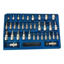 Juego Puntas Tubos Torx 1/4 3/8 1/2 Tamper Eurotech 6894