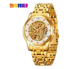 Relojes De Pulsera Mecánicos De Acero Inoxidable Skmei Fashi