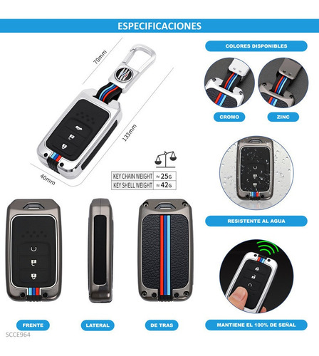 Carcasa Funda Llave Control Honda Accord 2015 Foto 6