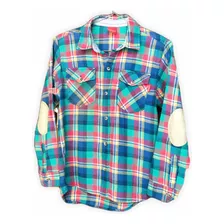 Camisa De Niño Cuadrille Manga Larga Talle 10 Mimo&co