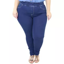  Calça Jeans Plus Size Roupas Femininas Cintura Alta 44 A 58