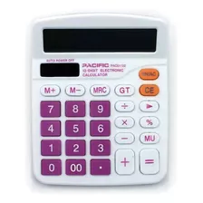 Calculadora Pacific Gran Display Numeros Grandes Teclas Colo Color Rosa