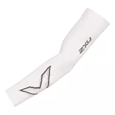 2xu - Manga De Compresin Flexible, Blanco, S