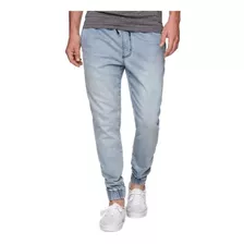 Calça Jogger Jeans Masculina Slim Com Elástico Premium