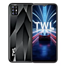 Twl F4x Celular Dual Sim 2gb Ram+16gb Soporte Expansión 128 Gb Gran Pantalla 6.53 Pulgadas Hd Smartphone Con Reconocimiento Facial 3500 Mah Negro