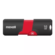 Maxell Memoria Usb Flix 16 Gb Ngr/rojo