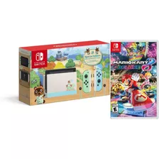 Consola Animal Crossing New Horizons + Mariokart Deluxe 8