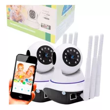 Kit 2 Câmeras Ip Wi-fi Babá Eletrônica Full Hd App Yoosee