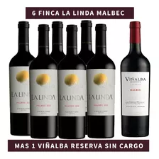 Promo 6 Vinos Finca La Linda Malbec+ 1 Viñalba Res Sin Cargo