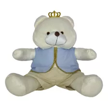 Urso Realeza Príncipe Grande 50 Cm Pelúcia Decoração Bebê