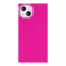 Funda Para iPhone 13 Neon Rosa Plastico-02